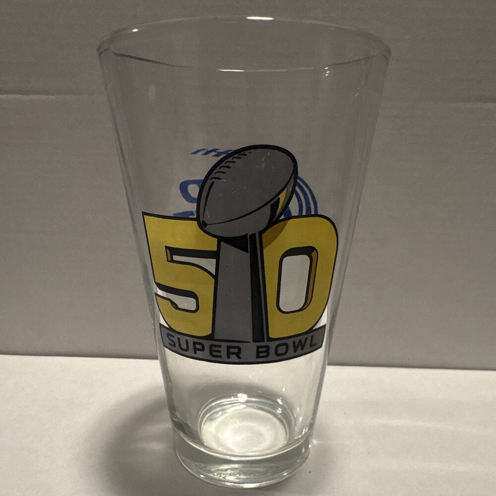Budweiser Bud Light NFL Super Bowl 50 Collectible Pint Beer Glass